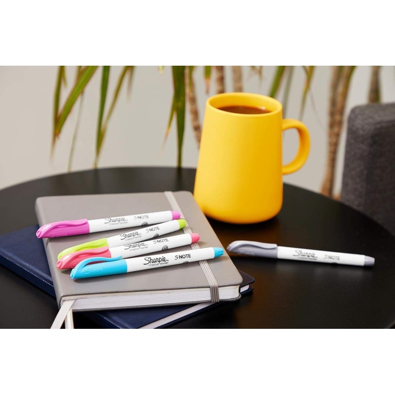Sharpie S-Note Highlighter Pens | Pastel Colours | Chisel Tip