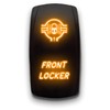 Front Locker - Orange - Laser Etched 5-Pin Double Pole