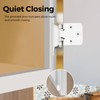 8 Pack 4 Pair White Cabinet Hinges - 1/2 inch