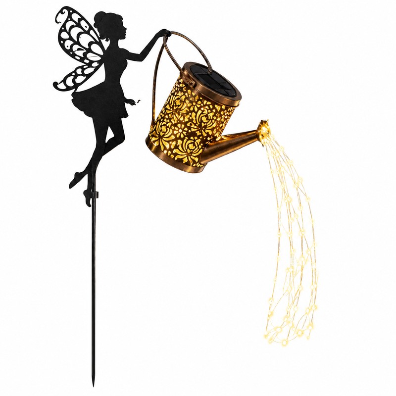 Solar Watering Can Light for Garden Decor – Outdoor Fairy