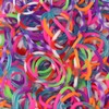 Rainbow Loom Specialty Tie-Dye Mixed Dual Color Latex-Free Refill Bands,