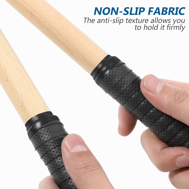 ROSENICE Taiko Drum Master Pair of Maibachi Drumsticks (Black)