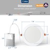 Amico 6 Pack 7 Inch 5CCT Ultra-Thin LED Canless Recessed
