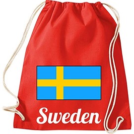 ShirtInStyle Gym Bag Gym Bag Backpack Country Sweden Sweden