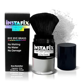 Instafix Temporary Hair Color Corrector & Dry Toner - Quick Fix Hair Color Neutralizer from Brassy to a Muted Ashy Blonde Hair in 1 Easy Step