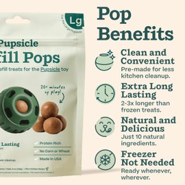 WOOF WOOF Starter Pack - Interactive Dog Toys for Boredom - Dog Treat Molds Silicone - Chicken-Flavored Healthy Treats for Dogs - Pupsicle Doggy Enrichment Toy - for Large Pups - 25-75 lbs