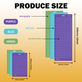 FISH DRAGATE 6 pieces cutting mats for craft, cricut maker 3 cutting mat, with two screws, cricut accessories, joy mat replacement accessories, quilting and crafts