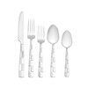 International Silver 5108515 Checkered Frost Stainless Steel Flatware, 20-Piece Set,
