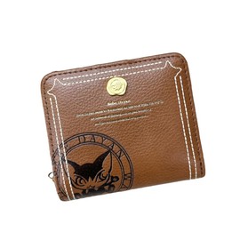 BebeDayan Core Stamp Mini Wallet, Coin Purse, Mini Wallet, Round Zipper, Women's Wallet, Bebedayan Wallet, Dayan Wallet, Round Zipper, Synthetic Leather, Cat Goods, Women's, Cute, Fashionable, Braun
