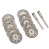 12 Pieces 22 mm Mini Diamond Cutting Discs Gemstones Glass