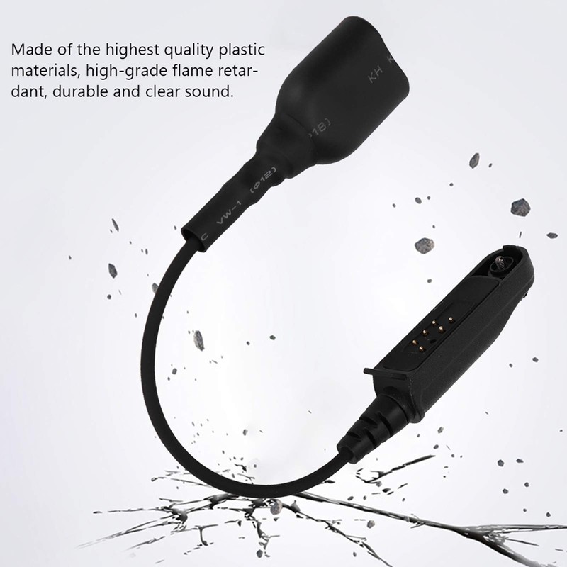 Goshyda Audio Cable Adapter, A58 K-Head 2Pin Walkie Talkie Audio