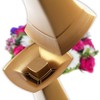 KADAX Grave Vase with Base, Plastic Cemetery Vase, Flower Vase