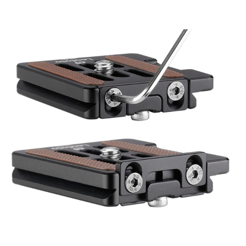 LEOFOTO Quick Release Plate NP-50 with Prism Rail Compatible with
