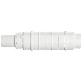 Spears S118 Series PVC Pipe Fitting, Repair Coupling with EPDM O-ring, White, 1" Spigot x 1" Socket
