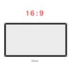 Tissting Projector Curtain Canvas, White Projector Curtain, Portable Projection Screen,