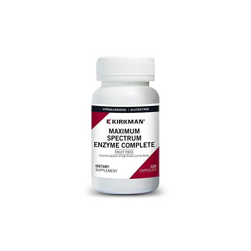 Maximum Spectrum Enzyme Complete, 120 Capsules, Kirkman Labs