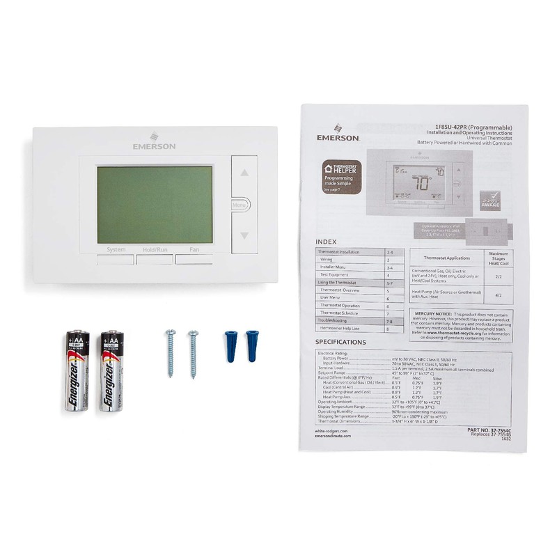 Emerson Thermostats 1F85U-22PR Programmable Thermostat