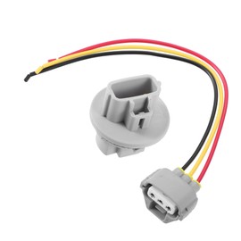 ACROPIX Front Turn Signal Light Wiring Harness Socket Adapter Fit for Toyota Tundra - Pack of 1 Gray
