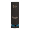 Makita E-16477 Impact Black Impact Socket 1/2" SW17 Long, Chrome-Molybdenum,