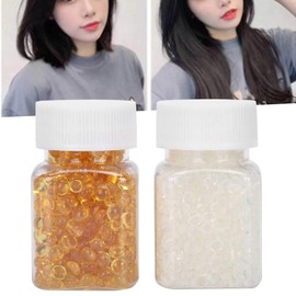 Keratin Glue for Hair Extensions Hair Tools Hair Extension Fusion Tips Rebond Granules Beads Hair Extension Keratin Glue Granule Pellet Granule Bead Hot Fusion Extensions Tool 2 Bottles 100g