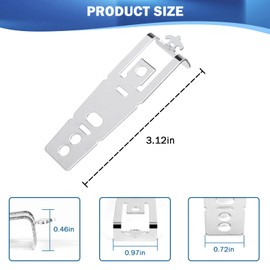 Dishwasher Countertop Bracket Replacement for GE Dishwasher Mounting Bracket Kit WD01X27759, Compatible with Dishwasher Parts General Electric, GE, Hotpoint Models of Dishwashers, 2 Pack.