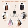 2PCS Belt Hanger for Closet, 12-Hooks Belt Organizer for Max