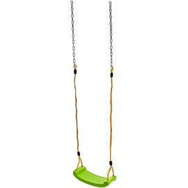 Swing-N-Slide WS 4869 Contoured Rigid Plastic Toddler & Child Seat with Rope, Green