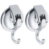 2 Pack Suction Hooks, Vacuum Suction Cup Hooks Powerful Push