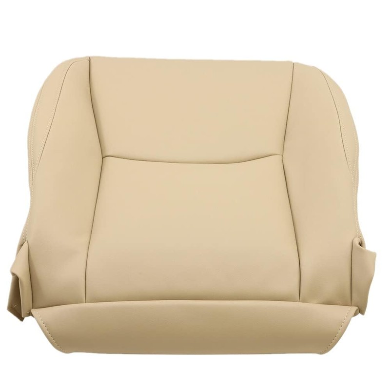 SecosAutoparts Front Driver Bottom Leather Seat Covers Light Tan Upholstery