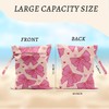 2Pcs Pink Bow Wet Bags 12x10 Inch, Heart Waterproof Travel