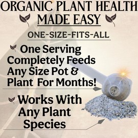 Grow Queen The All-in-One Complete Organic Plant Food, Indoor Plant Food for Houseplants, Organic Fertilizer for Vegetable Gardens, 3lb =75 Formulated Servings Feeds 150 gal Instantly and Slow Release