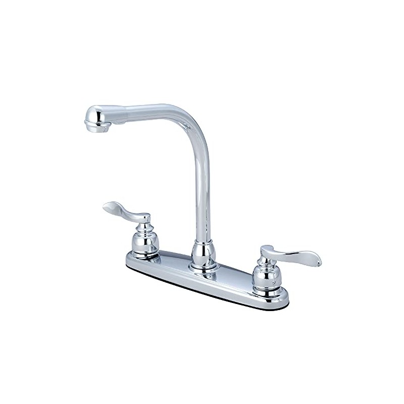 Kingston Brass KB8751NFLLS NuWave French 8-Inch High Arch Kitchen Faucet