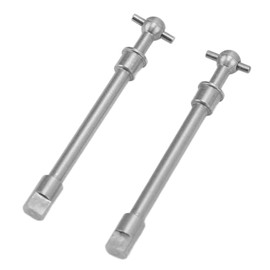 SUNGOOYUE RC Front Axle Drive Shaft, 2 Pieces Hardened Steel Shaft RC Crawler Upgrade Part for Axial SCX24 1/24 RC Car