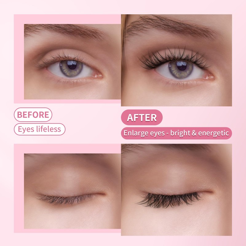Lash Clusters 100PCS Cluster Lashes Wispy Fluffy D Curl Super
