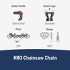 Husqvarna 531300441 H-80 Chainsaw Chain, Orange/Gray 20 inches