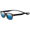 Magz Greenwich Magnetic Polarized Bifocal Sunglass +1.75 Tortoise/Blue Mirror Rear
