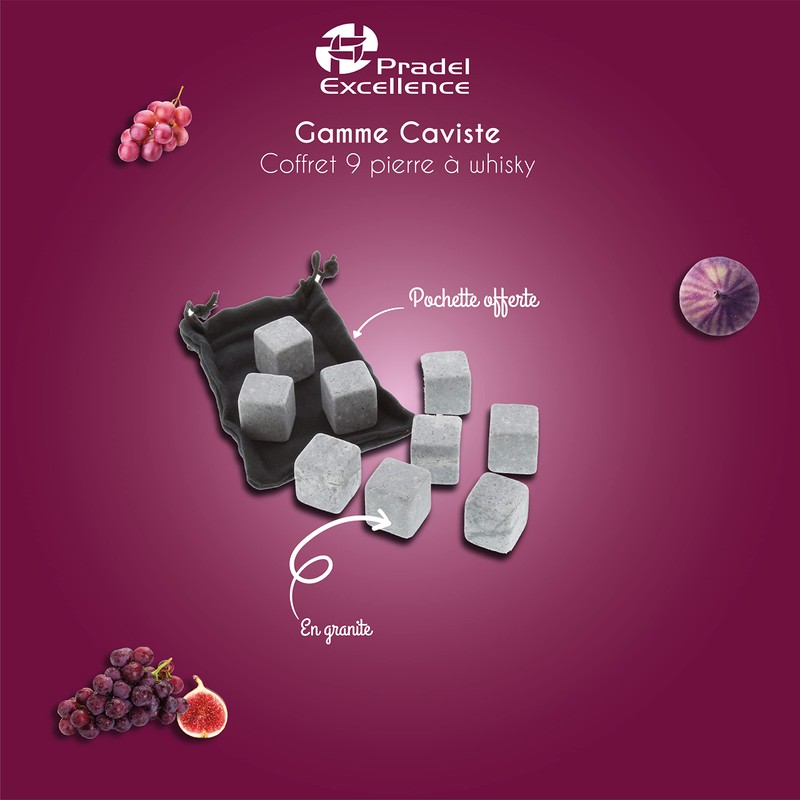 Pradel Excellence RT100 Set of 9 Cooling Stones 16 x