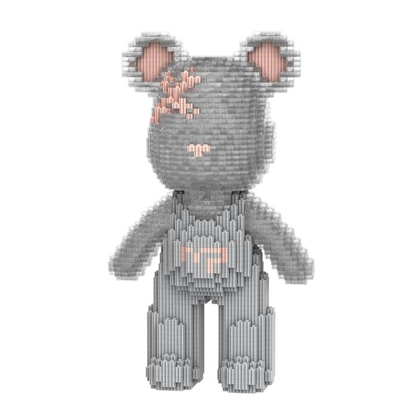 HOOLEDAY - Juego de microbloques de construcción de oso pequeño