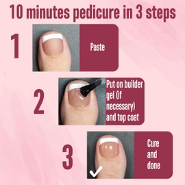 NOVO OVO Glue-On Toenails, Artificial Toe Nail Tips, Brown Pink Toenails for Gluing, Artificial Toenails, Soft Gel Full Cover Toenail Tips Set, Foot Nails x 15 Sizes, 360 Pieces