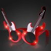 Rock Guitar Light Up Flashing LED Sunglasses (Set of 12)