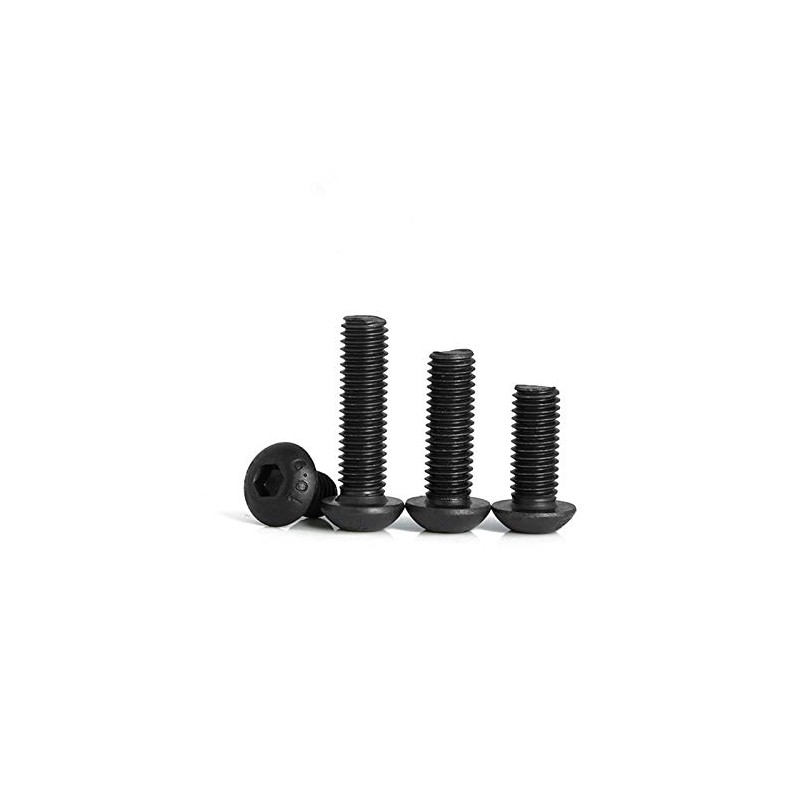 (20Pcs M6*20)5/20 Pcs M6 10mm-50mm Black Stainless Steel Socket Head
