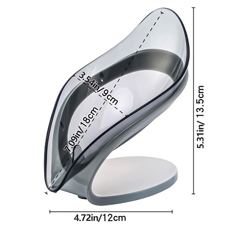 WILAOIYOOU Leaf-Shaped Soap Dish – Premium Soap Bar Holder with
