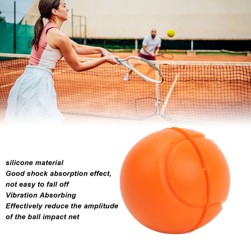 6 Pcs Tennis Racket Damper Silicone Shock Absorber Tennis Ball