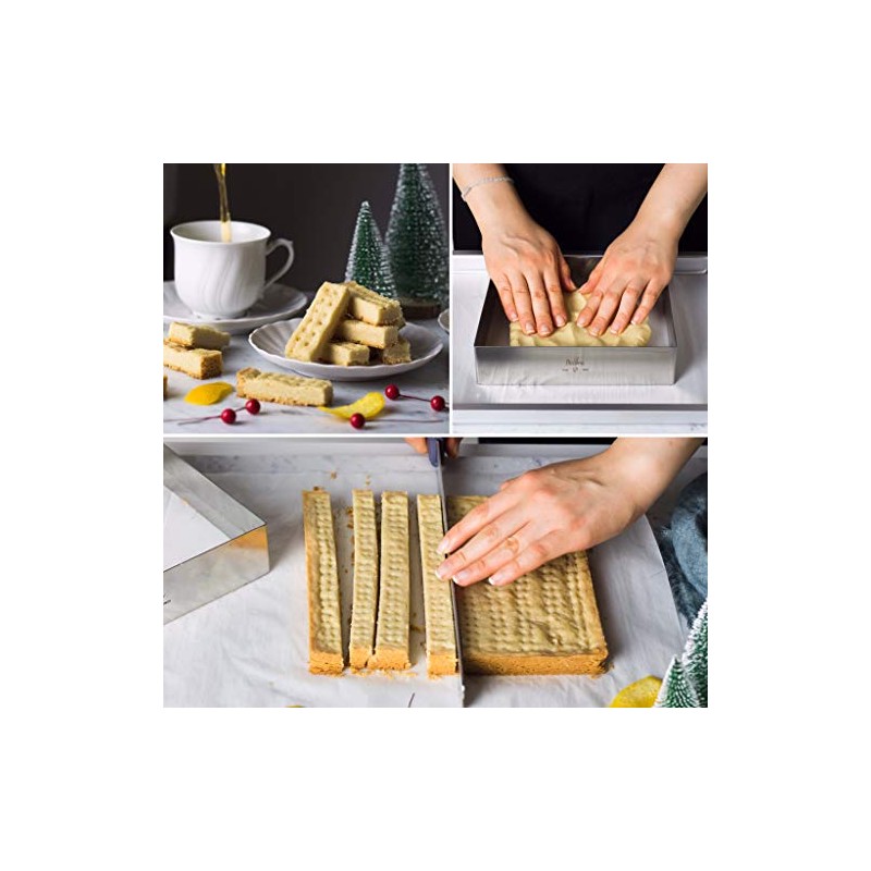 Decora Stainless Steel Square Shape, Silver, 30 x 30 x