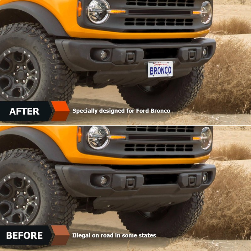 WeiSen Front License Plate Holder Mounting Brackets Compatible with Ford