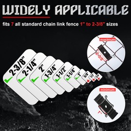 Tandefio 30 Sets Chain Link Fence Sign Mounting Bracket for Chain Link Fence Sign Clip Fastener with Bolts for Banner Display, Yard, Business, Events, Easy Installation Mounting Bracket