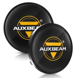 Auxbeam C4 Series 4 Inch Black Protective Light Covers, Round Offroad LED Pods Lens Cap, On Road & Off Road, Polycarbonate Plastic, Snap-On Design, 2 Packs