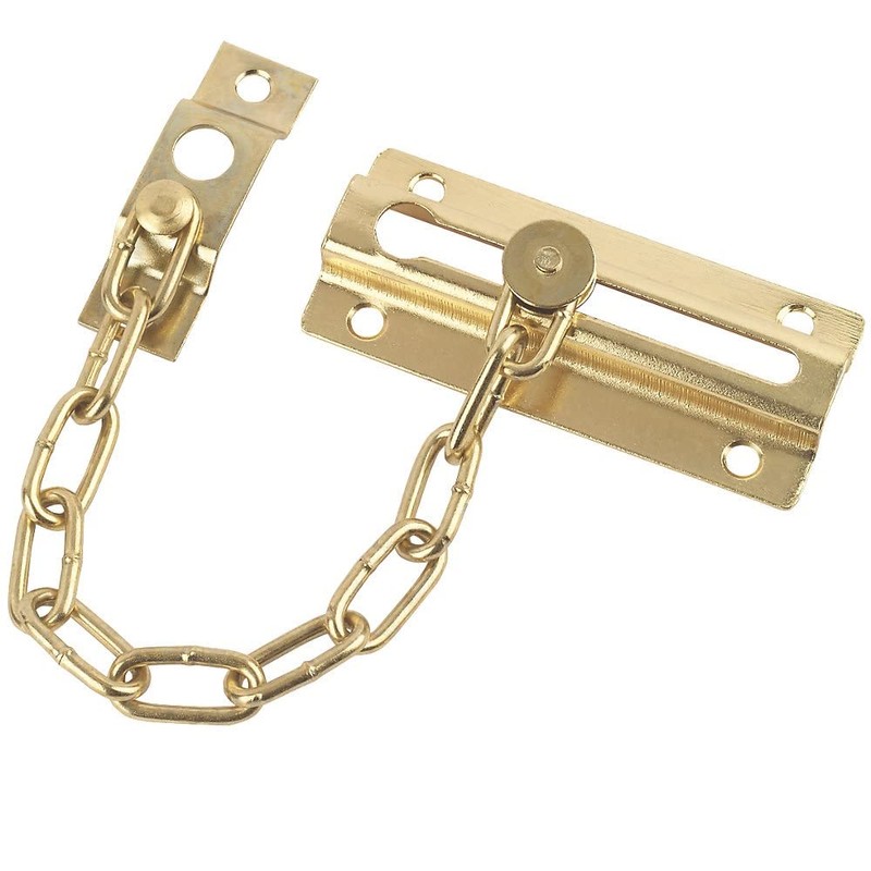 TERF® Heavy Duty Door Chain Polished Brass Internal and External