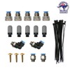 Universal 5 Port / 5 Point Diff Breather Kit Red