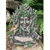 Tree Ent Green Woman Lady Juniper Wall Plaque and Bird